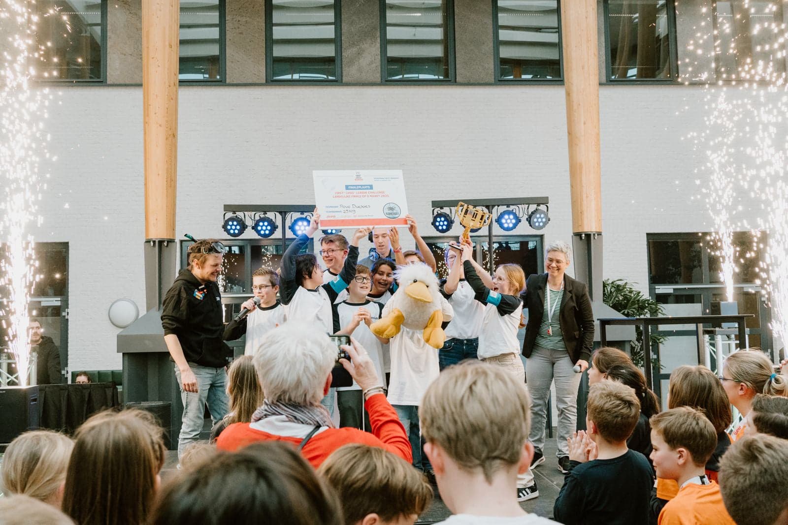 De winnaars van de FIRST Lego League