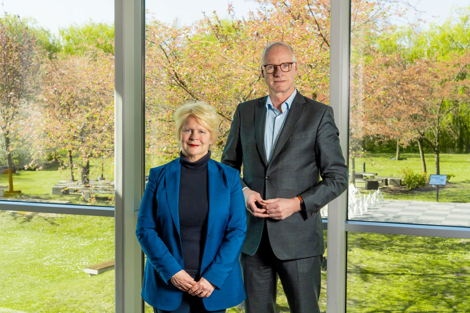 Marianne Hammersma van Avans en Joep Houterman van Fontys.