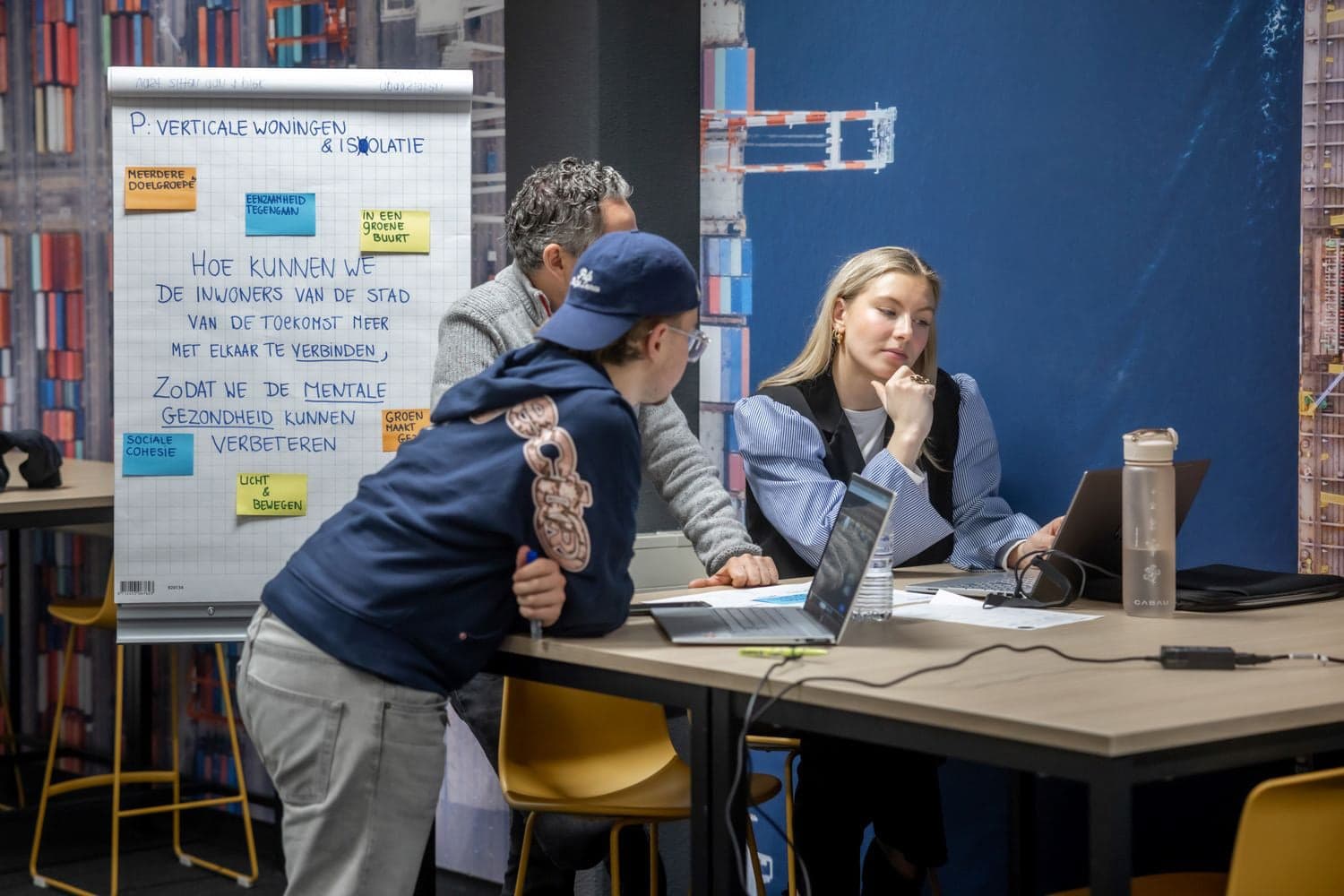 Studenten tijdens de Avans hackaton.