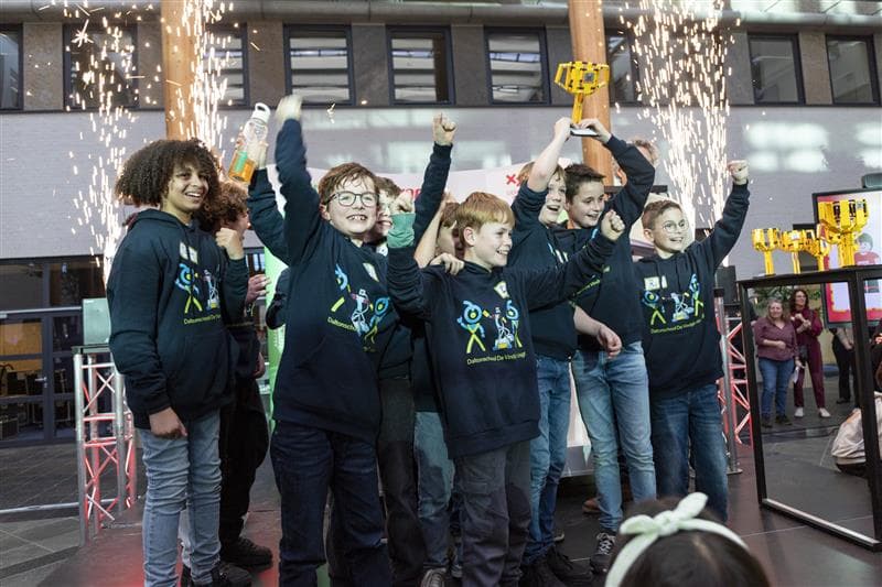 Kinderen die een prijs winnen