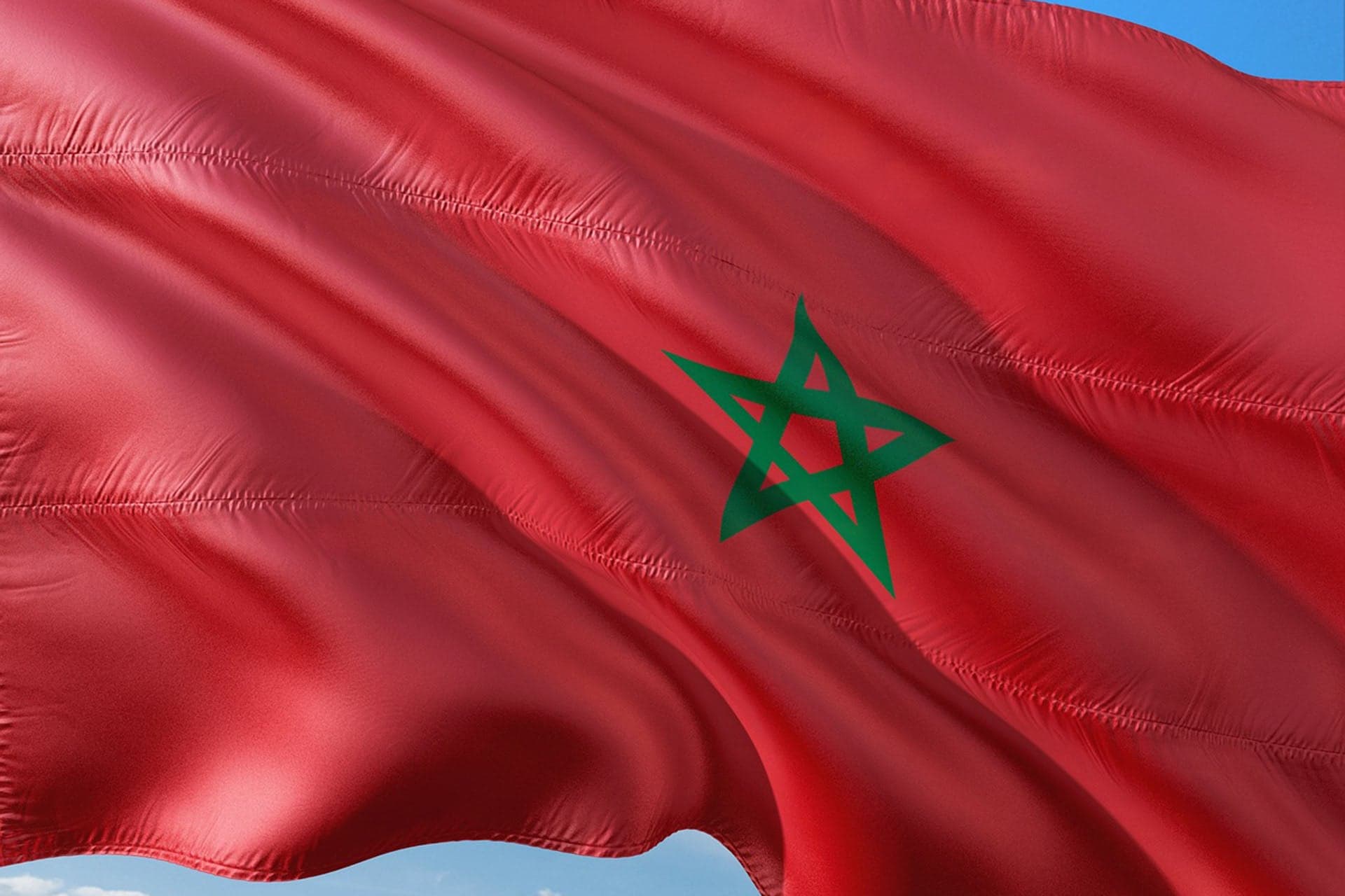 Vlag van Marokko.