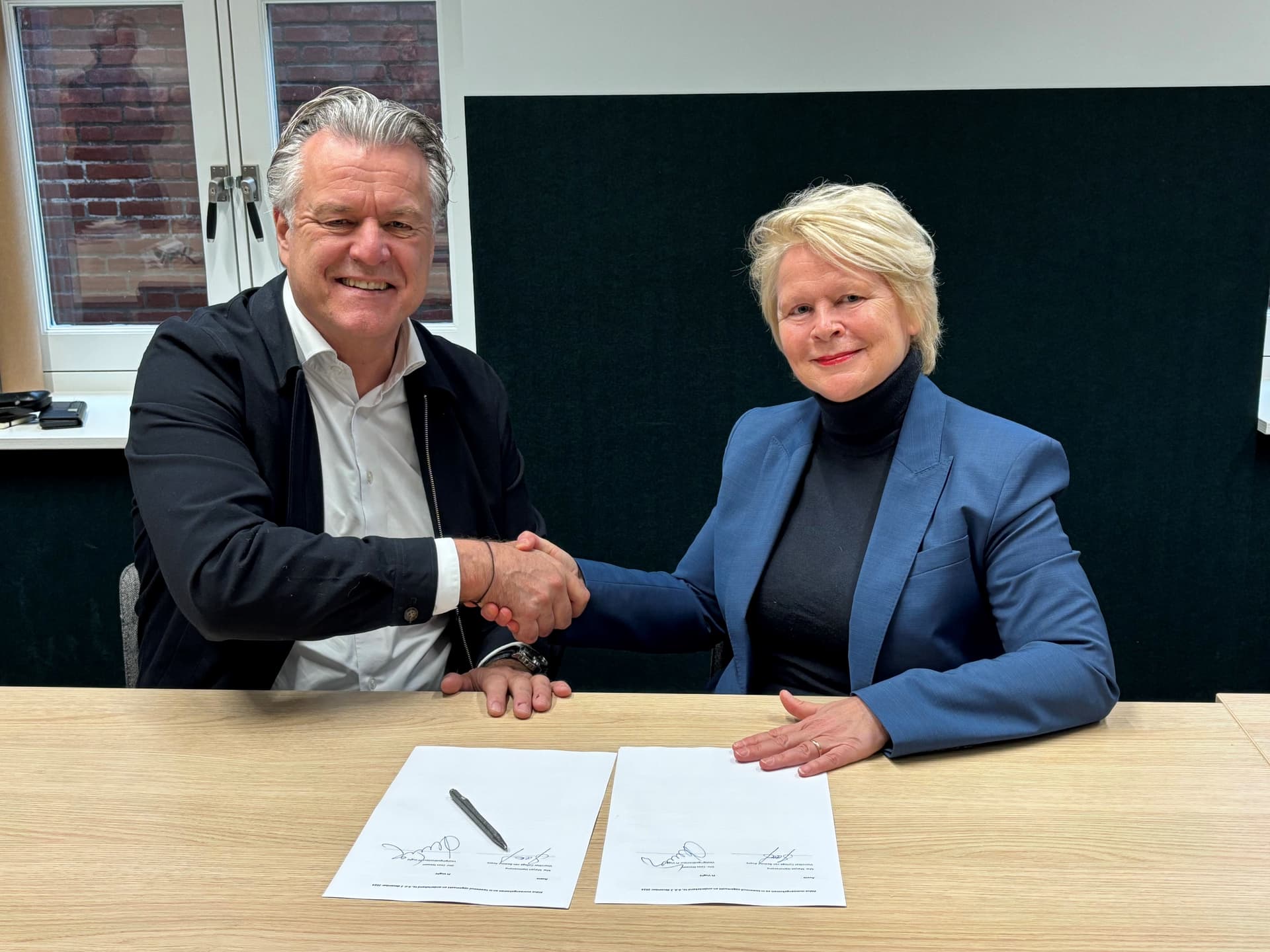 Cees Niessen van PI Vught en Marjan Hammersma van Avans Hogeschool.