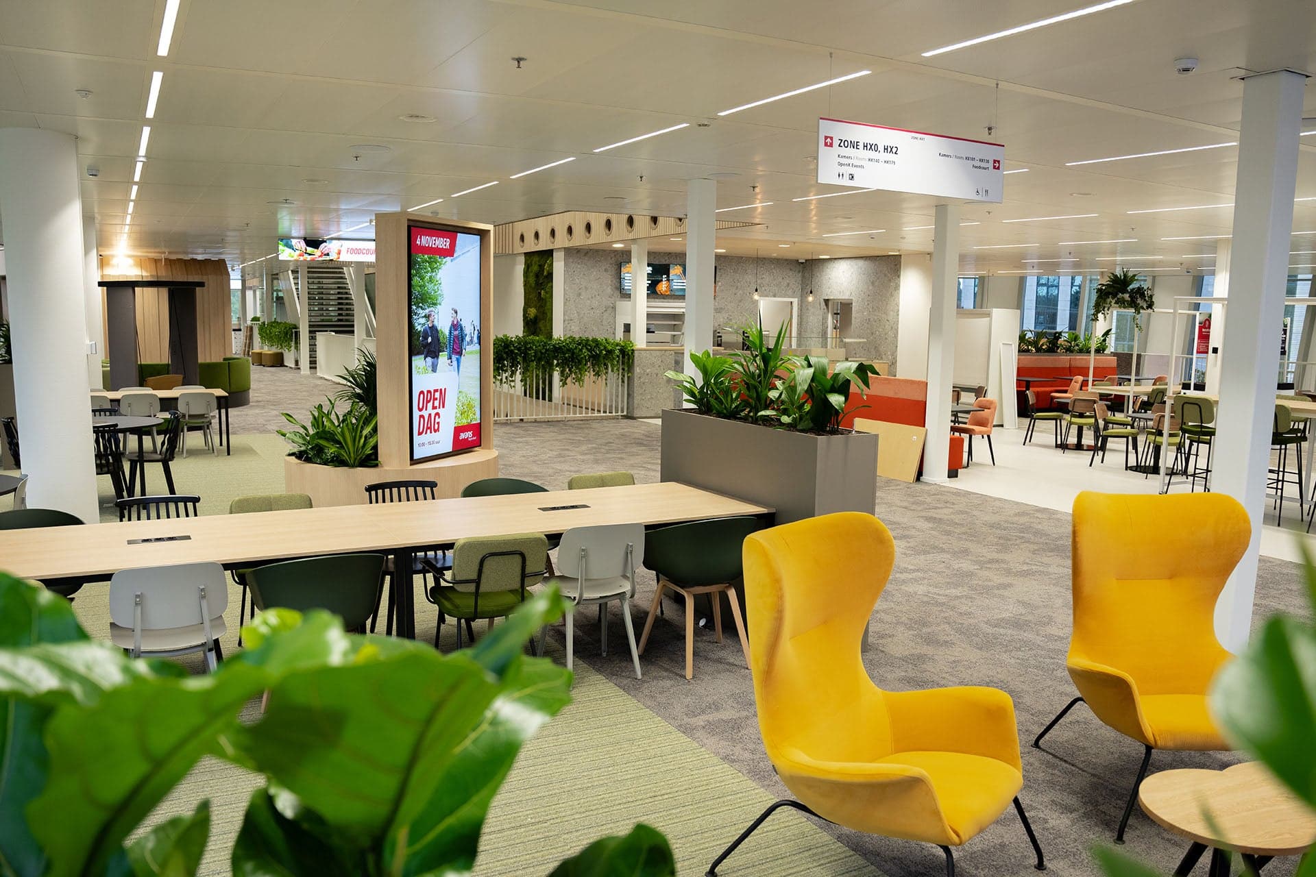 Werkplekken in OpenX bij Avans in Breda.