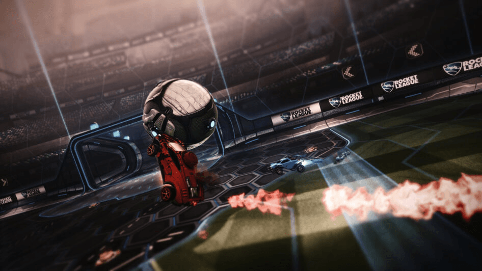 Beeld van de game Rocket League.