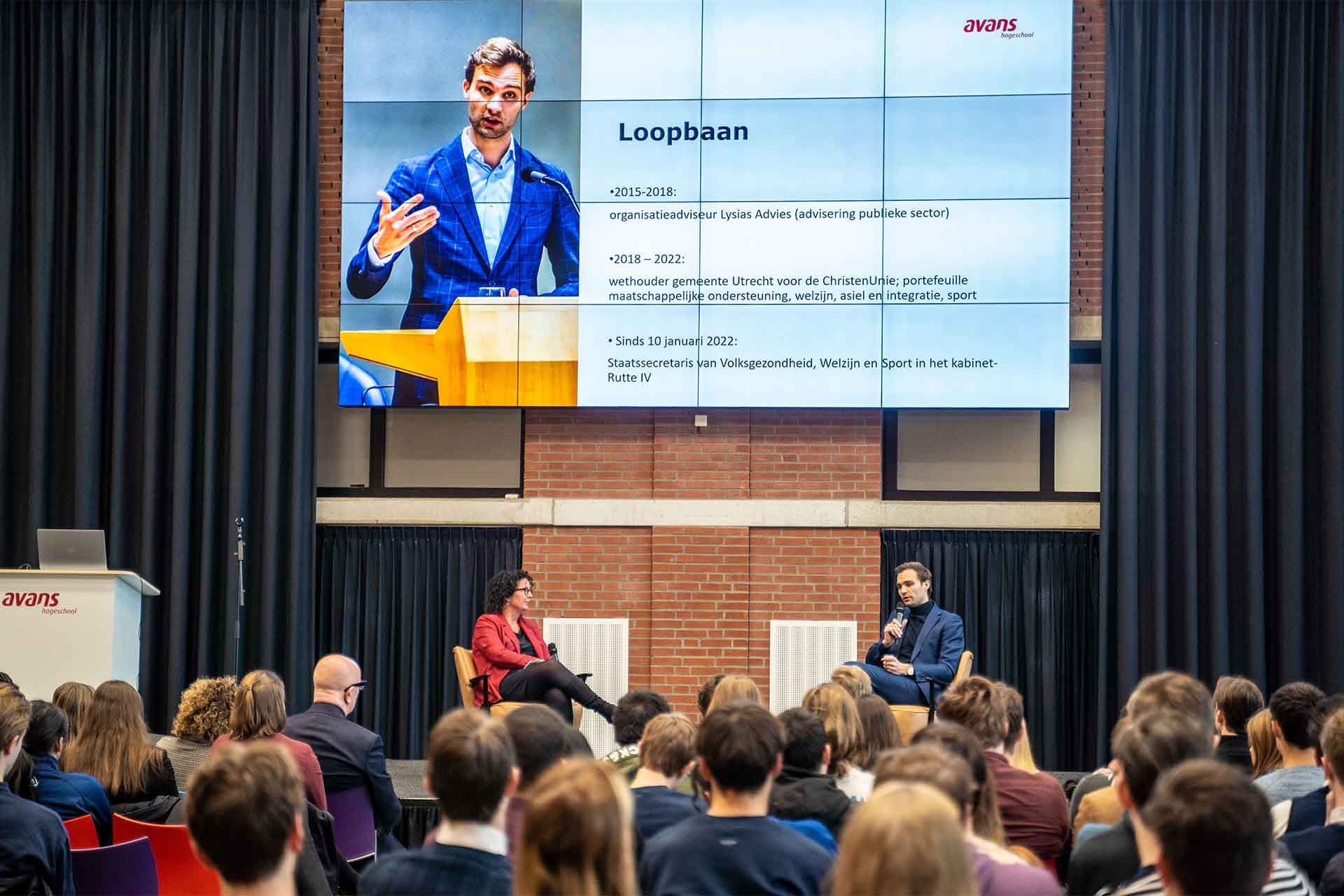 Maarten van Ooijen bij Avans Hogeschool.