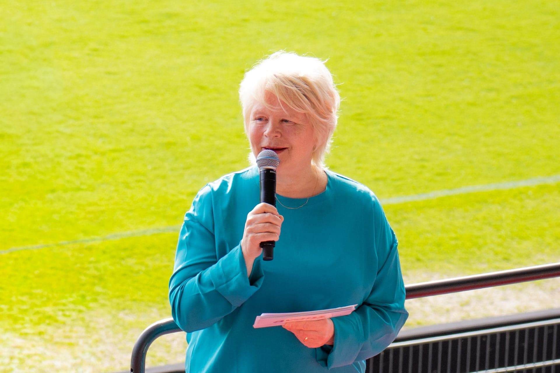 Bestuursvoorzitter Marjan Hammersma tijdens de Avansdag