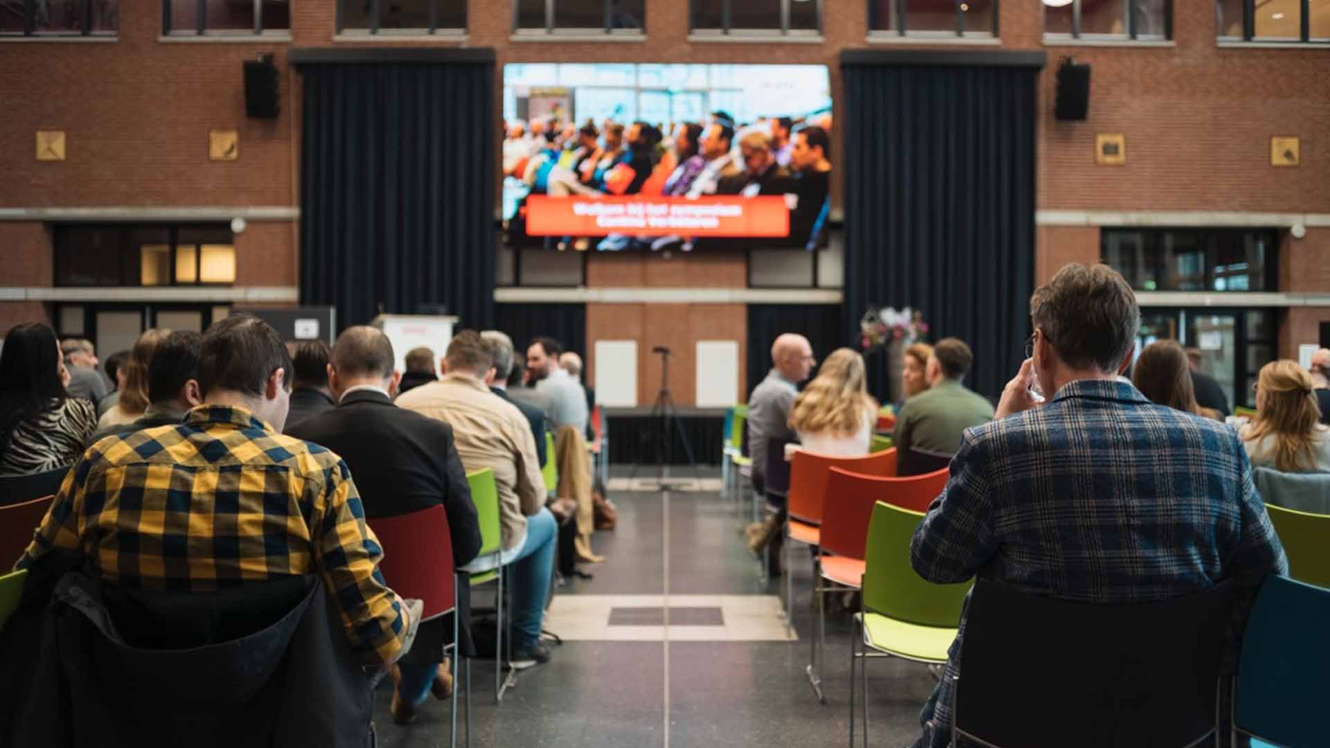 Symposium Continu Verbeteren in het Atrium bij Avans in Den Bosch.
