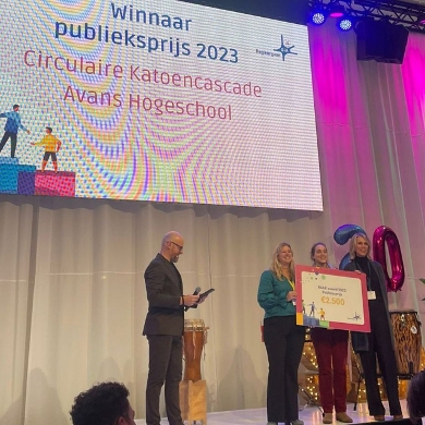 Project katoen-cascade wint publieksprijs van de RAAK Award!