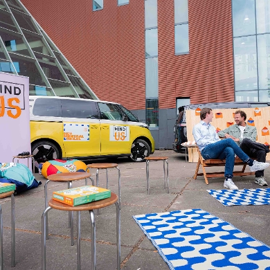 Tim Senders van Streetlab bezoekt Avans in de Week van de Mentale Gezondheid