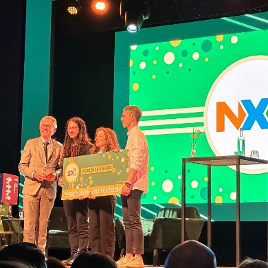 Avansstudent Jamy won de publieksprijs bij de SDG-Challenge