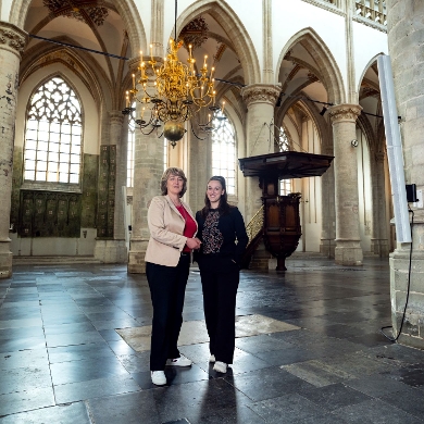 Avans onderzoekt: hoe krijg je de Grote Kerk van het gas af?