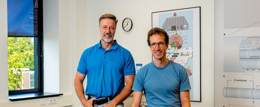 Avansdocenten en fysiotherapeuten Bert Mutsaers en Thijs Rombouts