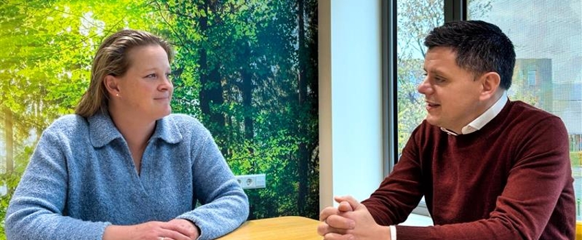 Esther van der Stappen en Michele Fumarola in gesprek