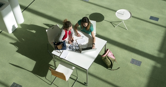 studerende studenten in het Avansgebouw Hogeschoollaan in Breda
